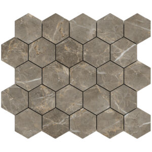 Noble: 3 1/4" Hexagon Mosaic - Charm