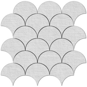 Bespoke: 4" Fish Scale Mosaic - Staccato