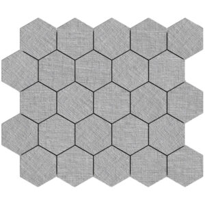 Bespoke: 3 1/4" Hexagon Mosaic - Silver
