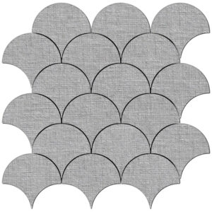 Bespoke: 4" Fish Scale Mosaic - Silver
