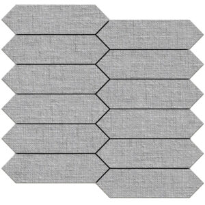 Bespoke: 1 3/4" X 6 1/2" Picket Mosaic - Silver
