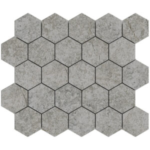 Sonata: 3 1/4" Hexagon Mosaic - Cool Summer Mix