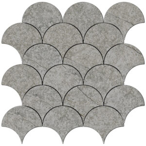 Sonata: 4" Fish Scale Mosaic - Cool Summer Mix
