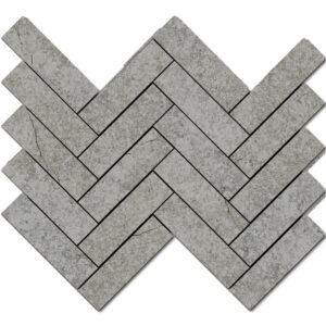 Sonata: 1 1/2" X 5 1/2" Herringbone Mosaic - Cool Summer Mix