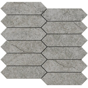 Sonata: 1 3/4" X 6 1/2" Picket Mosaic - Cool Summer Mix