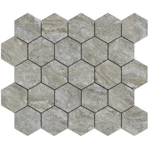 Sonata: 3 1/4" Hexagon Mosaic - Stream