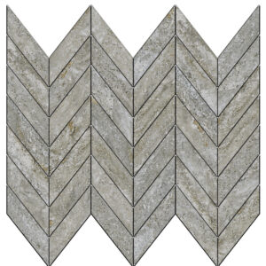 Sonata: 1 1/2" X 3 5/8" Mini Chevron Mosaic - Stream