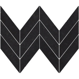 Sublime: 1 7/8" X 6 7/8" Midi Chevron Mosaic - Black