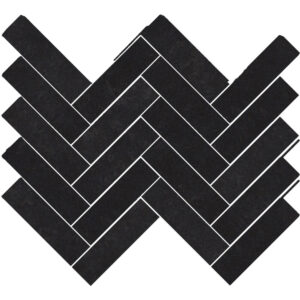 Sublime: 1 1/2" X 5 1/2" Herringbone Mosaic - Black
