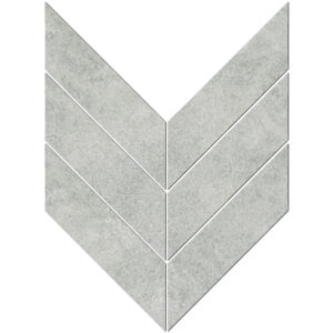 Stream: 3" X 10" Macro Chevron Mosaic - Gray