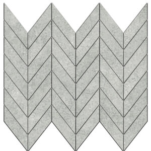 Stream: 1 1/2" X 3 5/8" Mini Chevron Mosaic - Gray