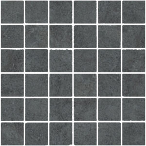 Stream: 2" X 2" Square Mosaic - Black
