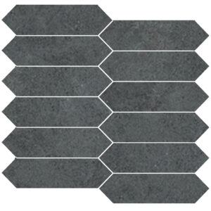 Stream: 1 3/4" X 6 1/2" Picket Mosaic - Black