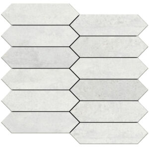 Midtown: 1 3/4" X 6 1/2" Picket Mosaic - Alumina