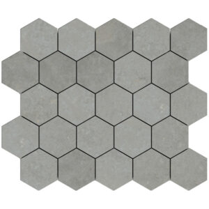 Midtown: 3 1/4" Hexagon Mosaic - Cast Nickel