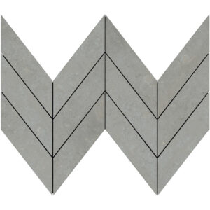 Midtown: 1 7/8" X 6 7/8" Midi Chevron Mosaic - Cast Nickel