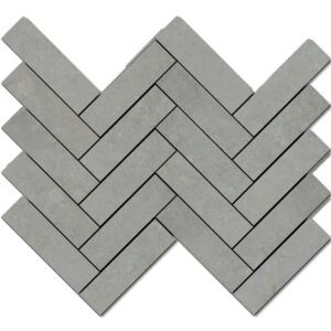 Midtown: 1 1/2" X 5 1/2" Herringbone Mosaic - Cast Nickel