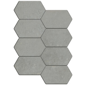 Midtown: Hexbrick Mosaic - Cast Nickel