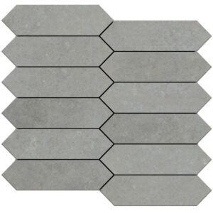 Midtown: 1 3/4" X 6 1/2" Picket Mosaic - Cast Nickel