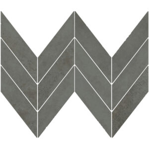 Midtown: 1 7/8" X 6 7/8" Midi Chevron Mosaic - Graphite