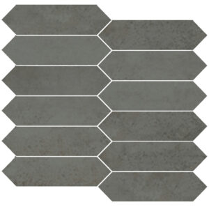 Midtown: 1 3/4" X 6 1/2" Picket Mosaic - Graphite