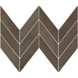 Midtown: 1 7/8" X 6 7/8" Midi Chevron Mosaic - Iron Oxide