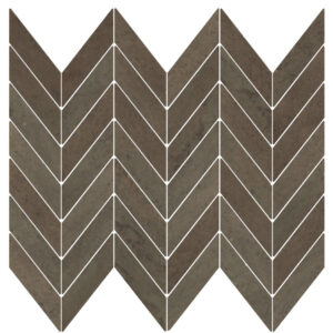 Midtown: 1 1/2" X 3 5/8" Mini Chevron Mosaic - Iron Oxide