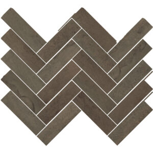 Midtown: 1 1/2" X 5 1/2" Herringbone Mosaic - Iron Oxide