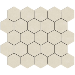 Eureka: 3 1/4" Hexagon Mosaic - White