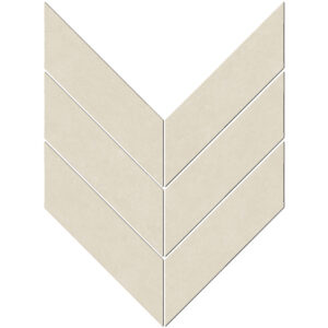 Eureka: 3" X 10" Macro Chevron Mosaic - White