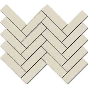 Eureka: 1 1/2" X 5 1/2" Herringbone Mosaic - White