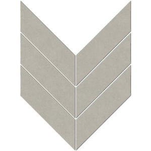 Eureka: 3" X 10" Macro Chevron Mosaic - Light Gray