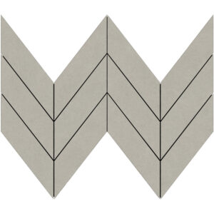 Eureka: 1 7/8" X 6 7/8" Midi Chevron Mosaic - Light Gray