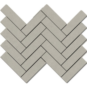 Eureka: 1 1/2" X 5 1/2" Herringbone Mosaic - Light Gray