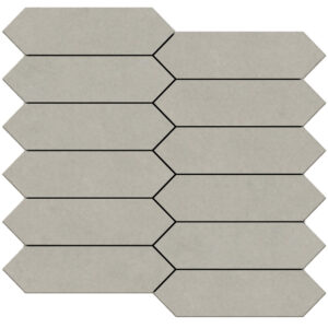 Eureka: 1 3/4" X 6 1/2" Picket Mosaic - Light Gray