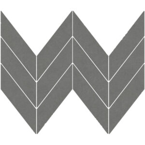 Eureka: 1 7/8" X 6 7/8" Midi Chevron Mosaic - Dark Gray