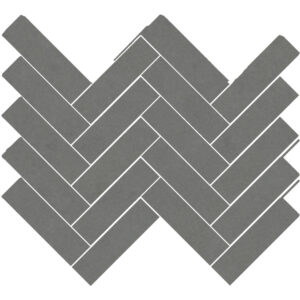 Eureka: 1 1/2" X 5 1/2" Herringbone Mosaic - Dark Gray
