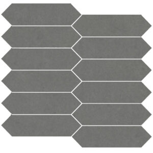 Eureka: 1 3/4" X 6 1/2" Picket Mosaic - Dark Gray