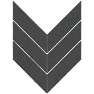 Eureka: 3" X 10" Macro Chevron Mosaic - Black