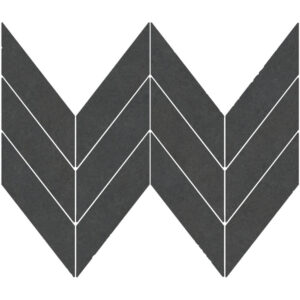 Eureka: 1 7/8" X 6 7/8" Midi Chevron Mosaic - Black