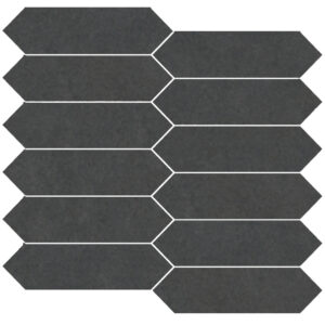 Eureka: 1 3/4" X 6 1/2" Picket Mosaic - Black