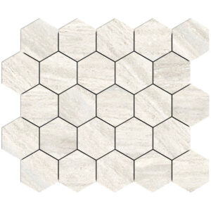 Veneto: 3 1/4" Hexagon Mosaic - Light