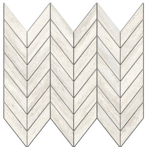 Veneto: 1 1/2" X 3 5/8" Mini Chevron Mosaic - Light