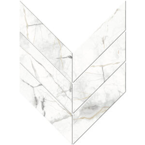 Invisible Gold: 3" X 10" Macro Chevron Mosaic
