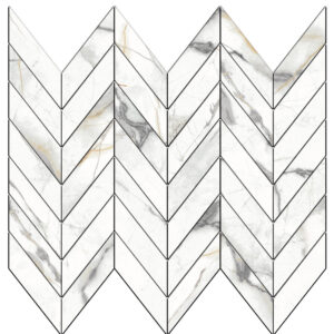Invisible Gold: 1 1/2" X 3 5/8" Mini Chevron Mosaic