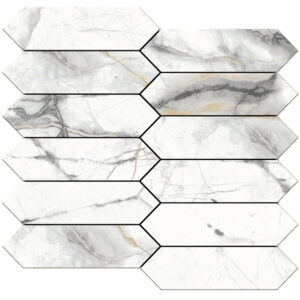 Invisible Gold: 1 3/4" X 6 1/2" Picket Mosaic