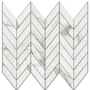Invisible Gold: 1 1/2" X 3 5/8" Mini Chevron Mosaic