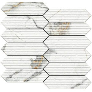Invisible Gold: 1 3/4" X 6 1/2" Picket Mosaic