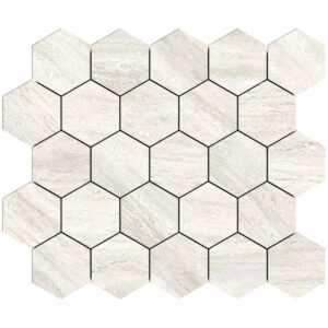 Veneto: 3 1/4" Hexagon Mosaic - Light