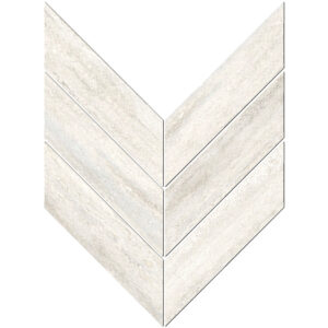 Veneto: 3" X 10" Macro Chevron Mosaic - Light